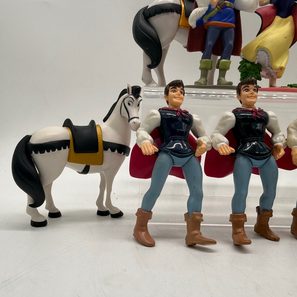 Disney Snow White Figure Mixed Lot Prince Florian Animals Horse Cake Toppers - Picture 4 of 5